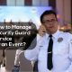 How to Manage Security Guard Service for an Event?