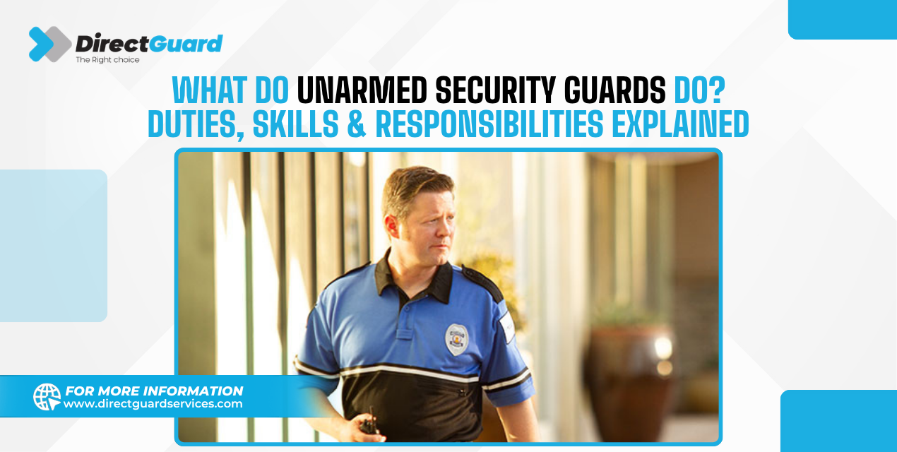 What Do Unarmed Security Guards Do Duties, Skills & Responsibilities Explained